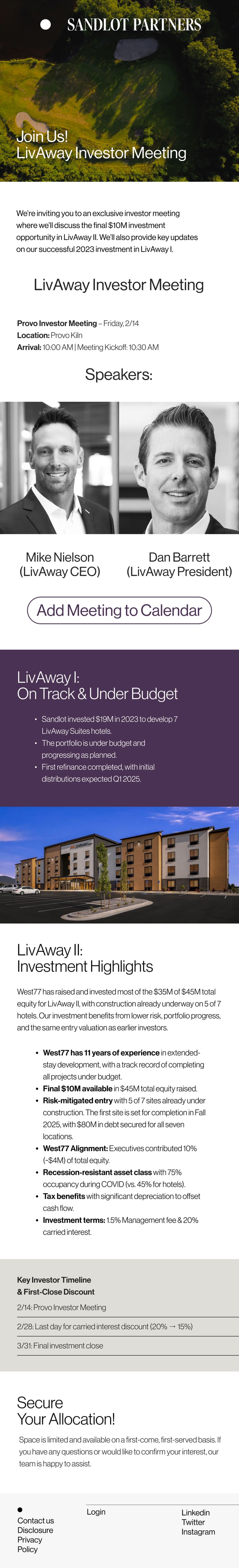 Sandlot Partners Email